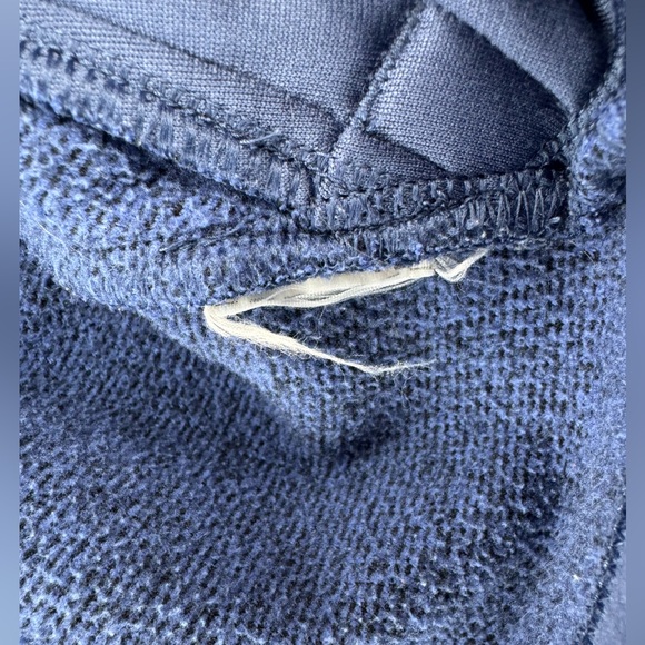 Athleta Medium Blue Fleece Zip Up Jacket Cozy Warm - Picture 9 of 9